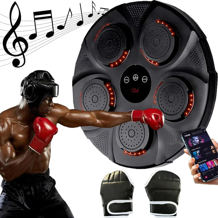 Harwelton™ Wall-Mounted Music Boxing Machine with Bluetooth and Lights