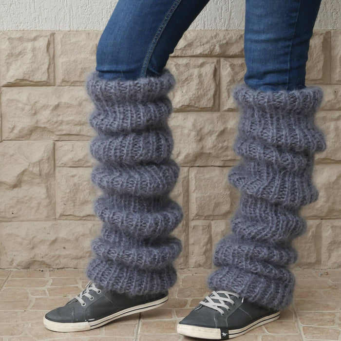 Harwelton Chunky Slouch Leg Warmers in Fluffy Knit
