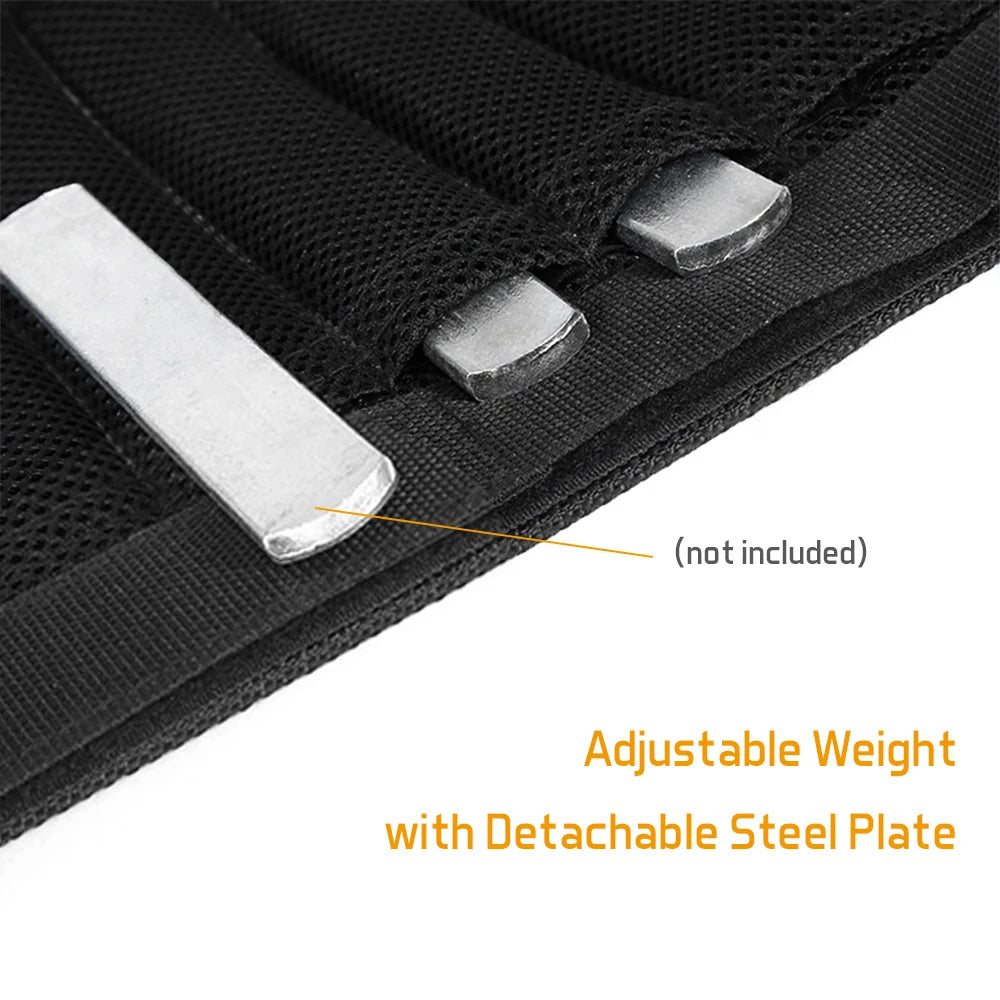Adjustable Ankle Weights in Breathable Mesh, Up to 16 kg Load