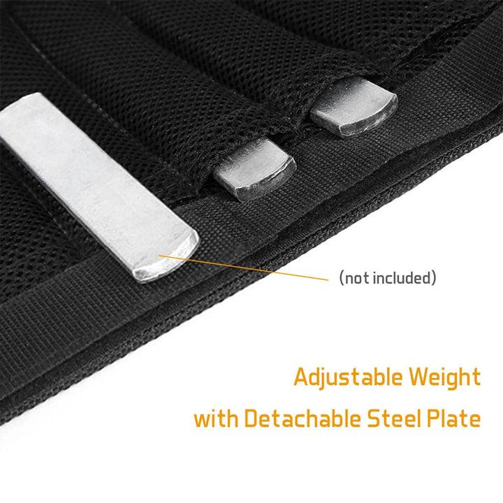 Adjustable Ankle Weights in Breathable Mesh, Up to 16 kg Load