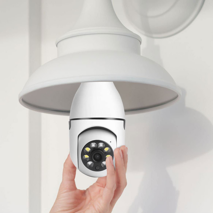 Harwelton™ Wi-Fi Light Bulb Security Camera with Night Vision