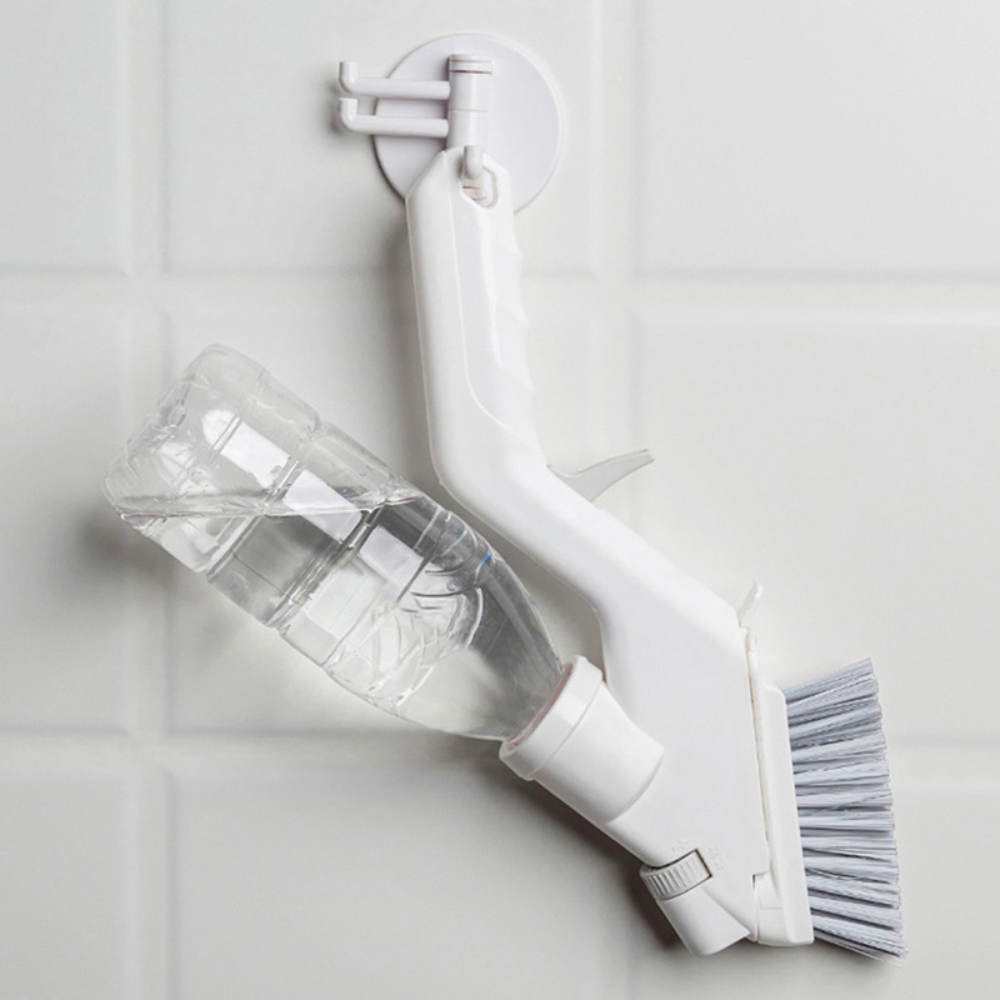4-in-1 Bathroom Floor and Wall Cleaning Brush with Extendable Handle