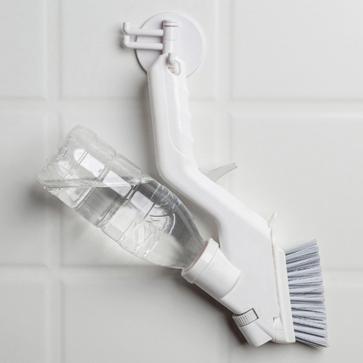 4-in-1 Bathroom Floor and Wall Cleaning Brush with Extendable Handle