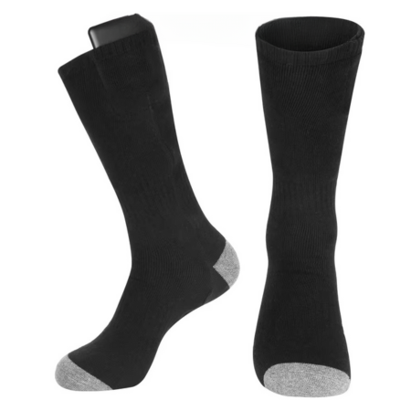 Rechargeable USB Heated Socks with Electric Thermal Warming for Cold Weather