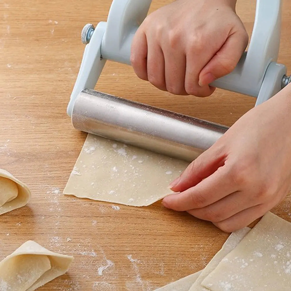 Harwelton™ Stainless Steel Handheld Pastry Roller with T-Shape Grip
