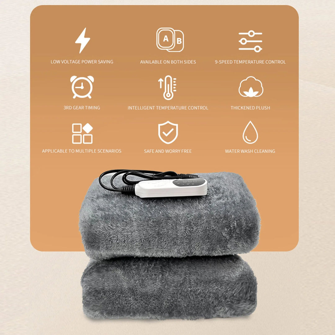Harwelton™ 12V Car Heated Blanket in Soft Flannel for Road Trips