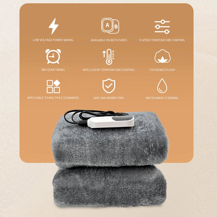 Harwelton™ 12V Car Heated Blanket in Soft Flannel for Road Trips