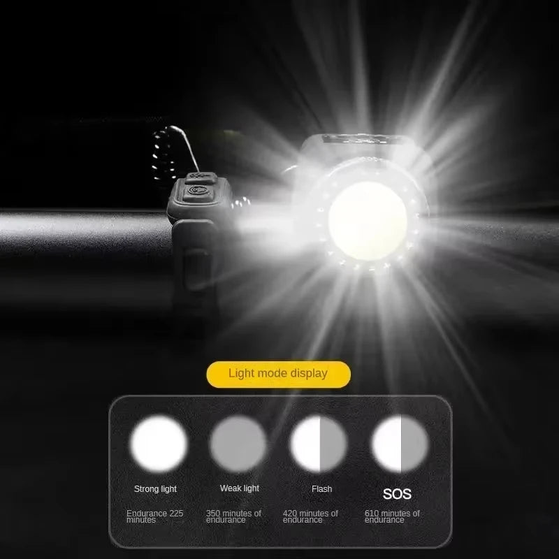 Bike Horn and Front Light with 110 dB Alarm and Remote