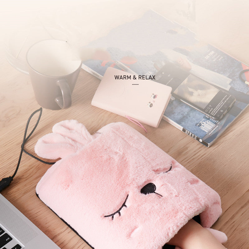 Heated Hand Warmer Mouse Mat in Faux Fur Fleece – Harwelton