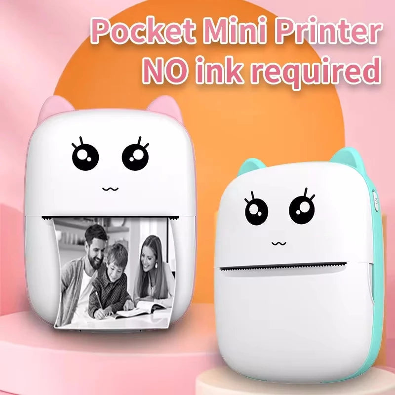 Mini Wireless Thermal Label Printer – No Ink Needed