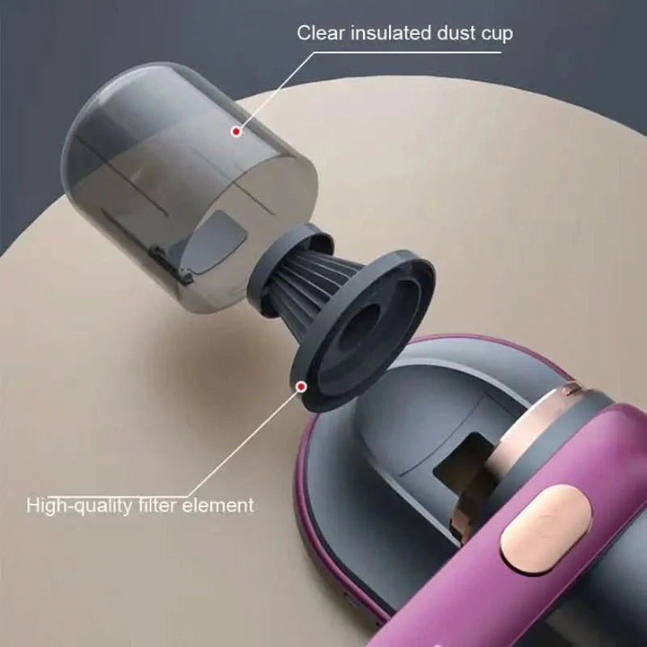 Cordless HEPA Handheld Vacuum with UVC Light for Mattresses