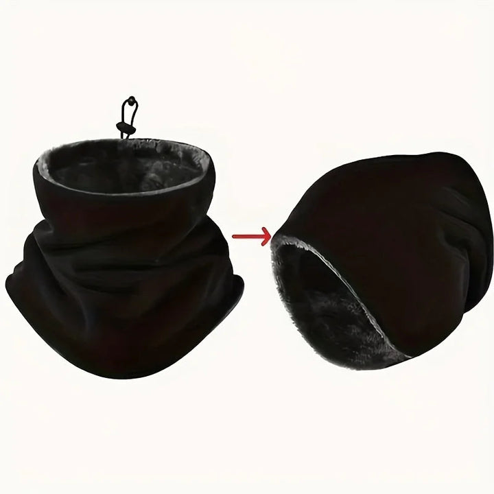 Soft Fleece Balaclava and Neck Warmer with Adjustable Buckle