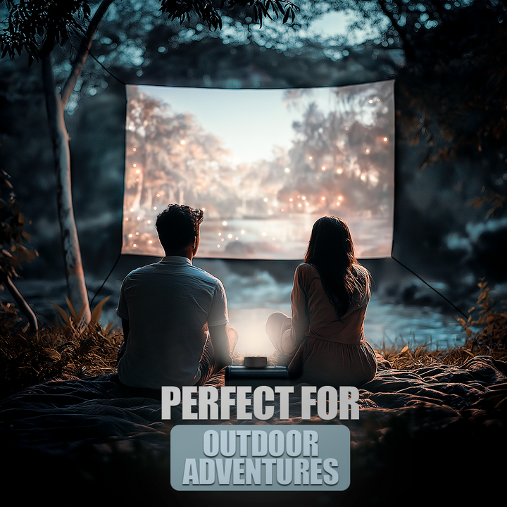 Mini Portable Projector with 1080P Support and Power Bank Use
