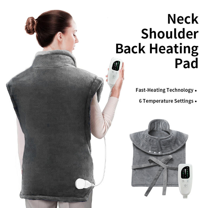 Harwelton Electric Heated Shawl for Neck, Shoulders and Back, 120W