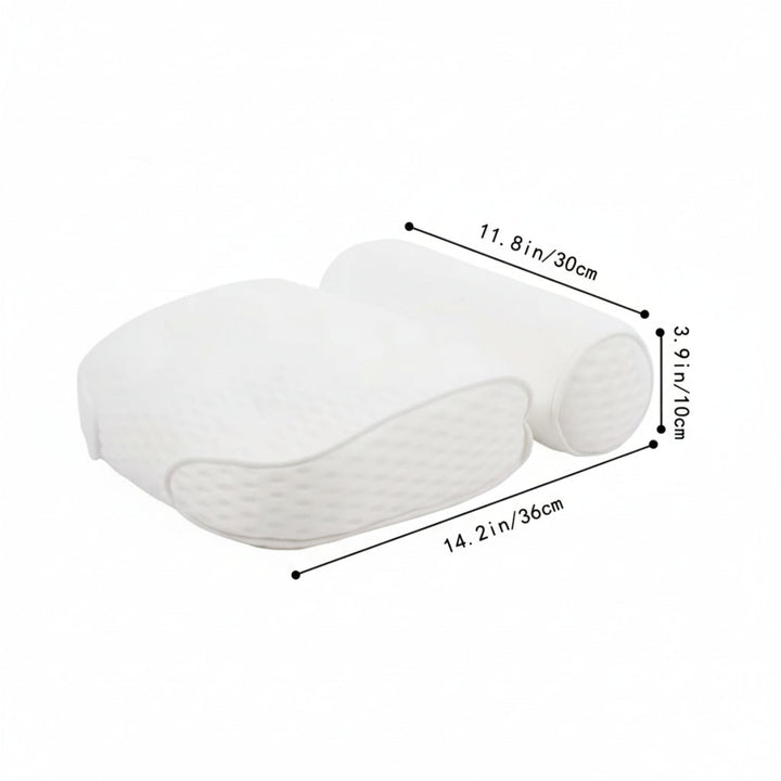 Ergonomic Bath Pillow with Breathable 4D Air Mesh Support