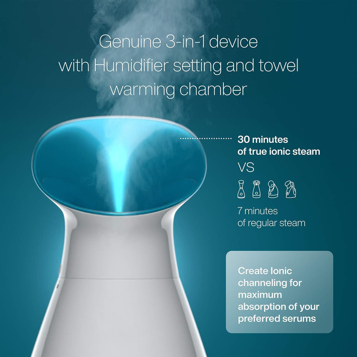Harwelton™ Nano Ionic Facial Steamer with 200 ml Tank and Auto Shut-Off