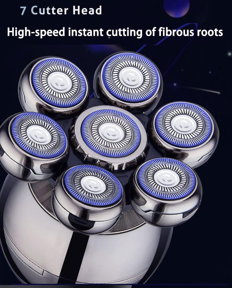 Harwelton™ Cordless Head Shaver with 7D Floating Blades &amp; LED Display