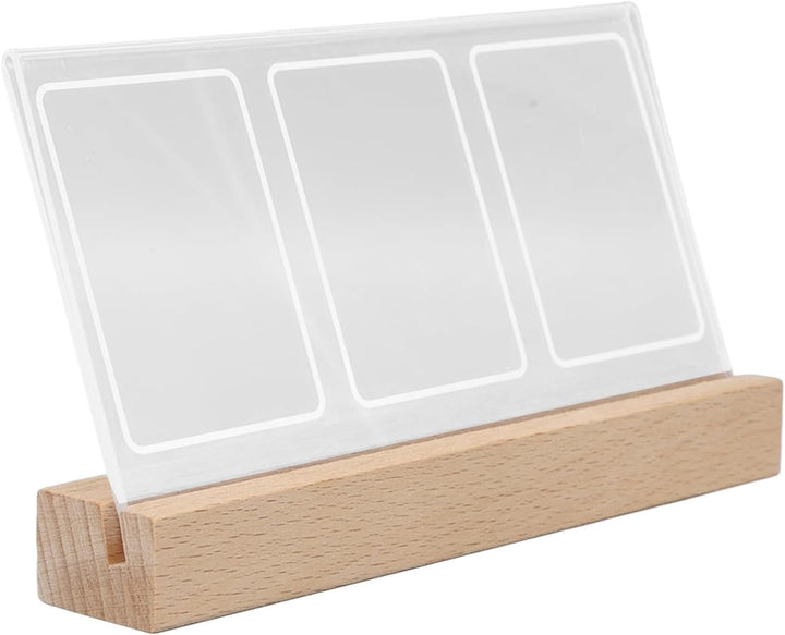 Illuminated Photo Frame with Three Slots for Prints and Tickets