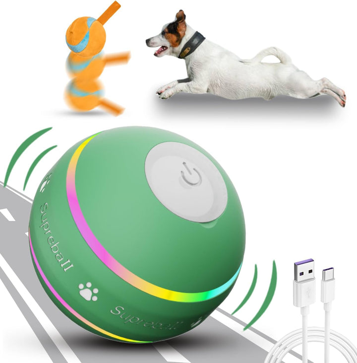 Self-Moving Dog Ball with Rolling and Bouncing Modes