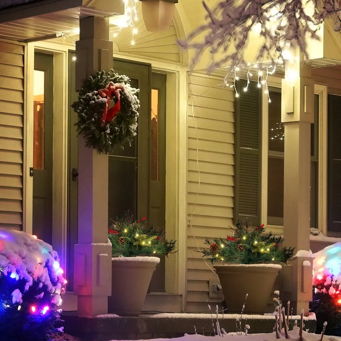 Harwelton Battery Porch Christmas Tree with Pine Cones and Berries