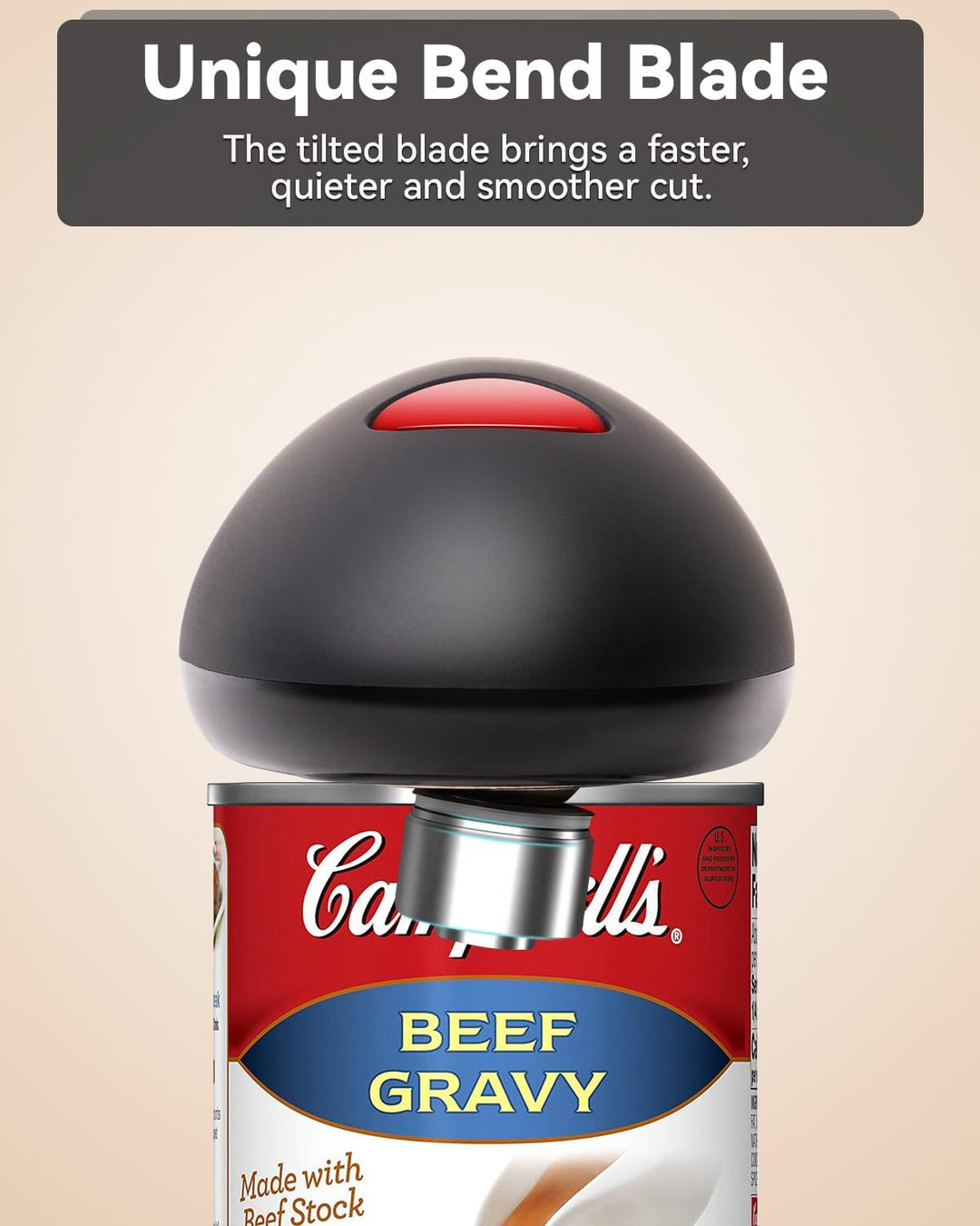Harwelton™ Electric Automatic Tin Opener with One-Touch Operation