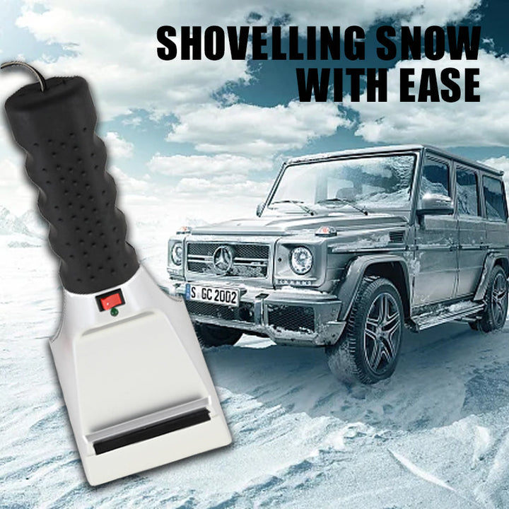 Heated 12V Ice Scraper with Built-In LED Light