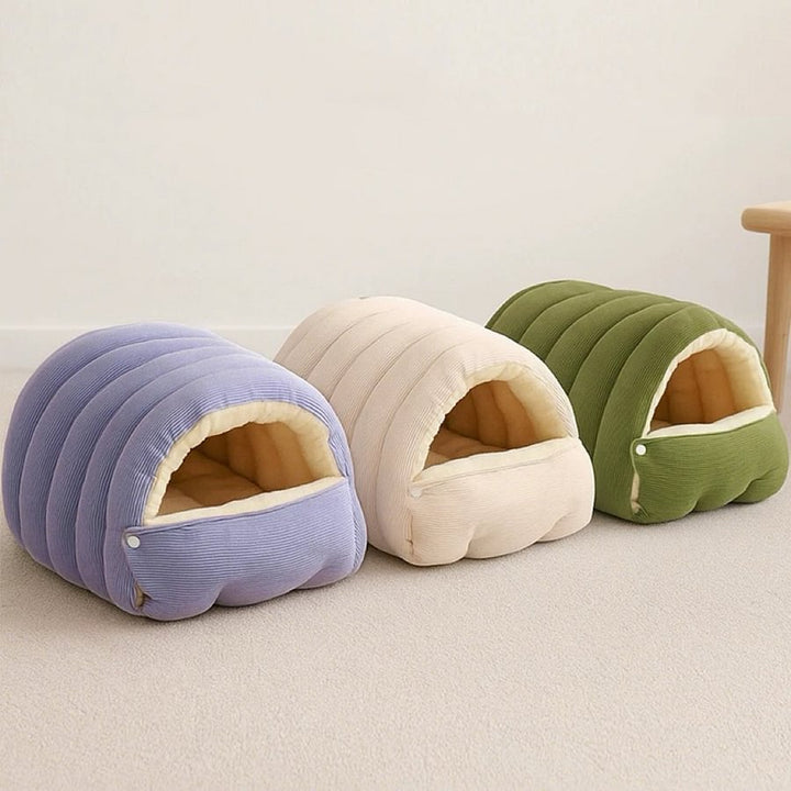 Harwelton™ Puffer Jacket Pet Bed with Warm Fleece Lining