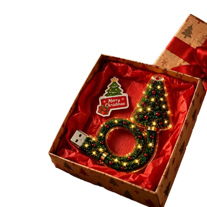 Harwelton USB Christmas Projection Lamp with Mini Wreath and 6 Lenses
