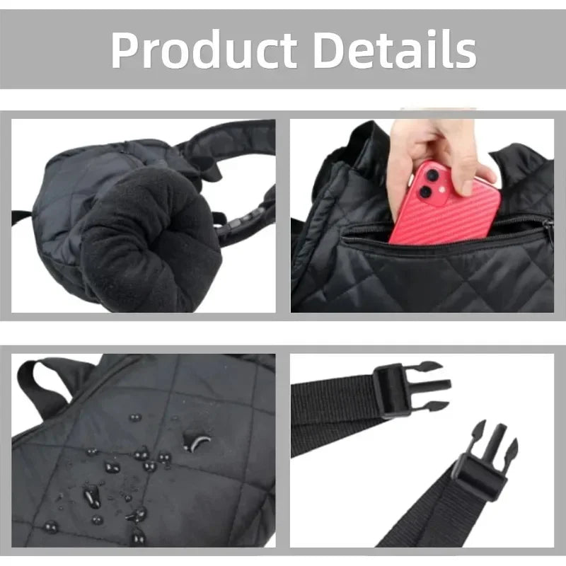 Heated Hand Muff with 3 Heat Settings and Shoulder Strap – Harwelton™