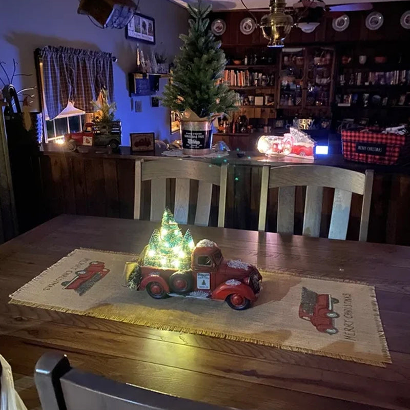 Harwelton™ Red Farm Truck Christmas Ornament with Detachable Tree