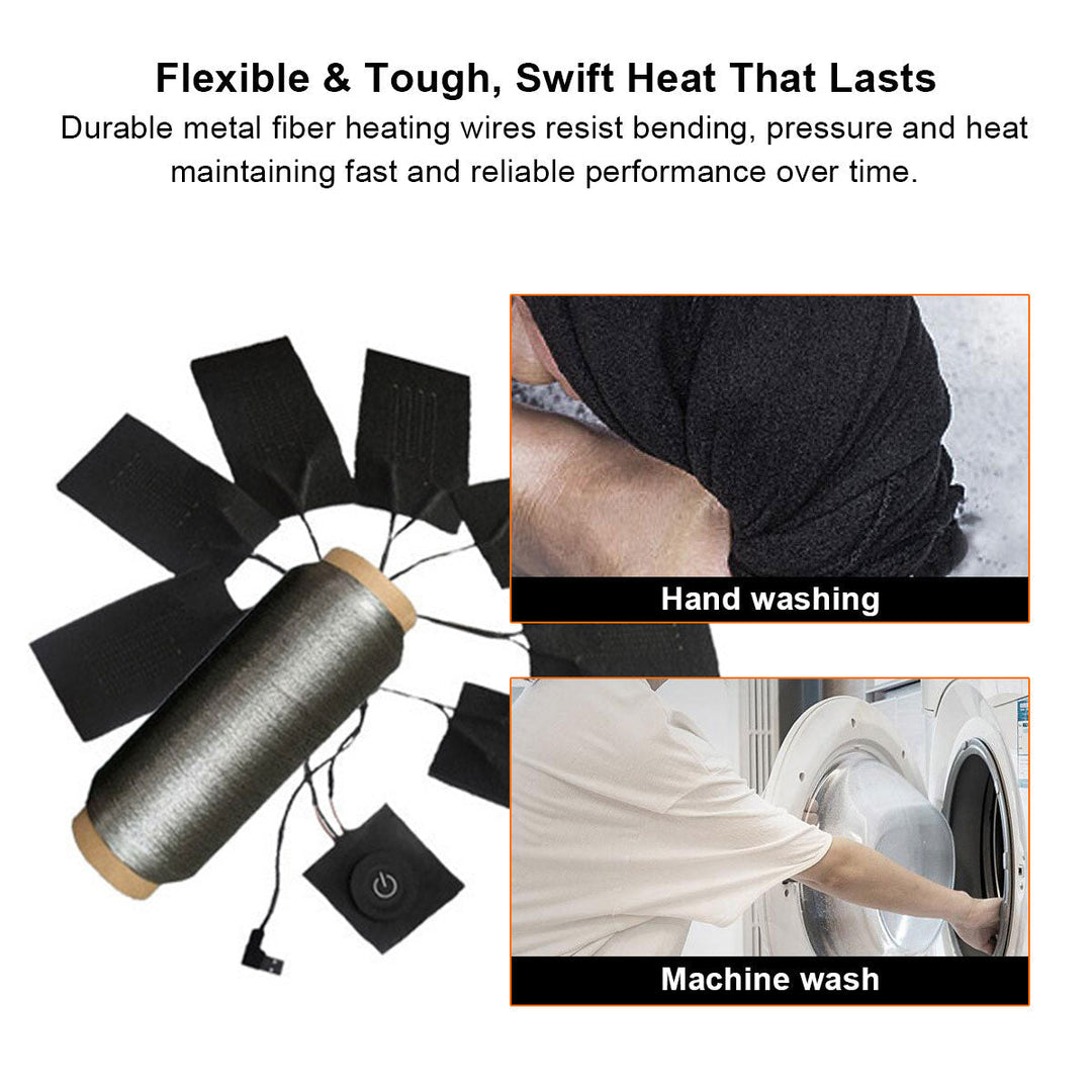 Harwelton™ 5-Zone USB Heated Pad with 30-Second Warm-Up