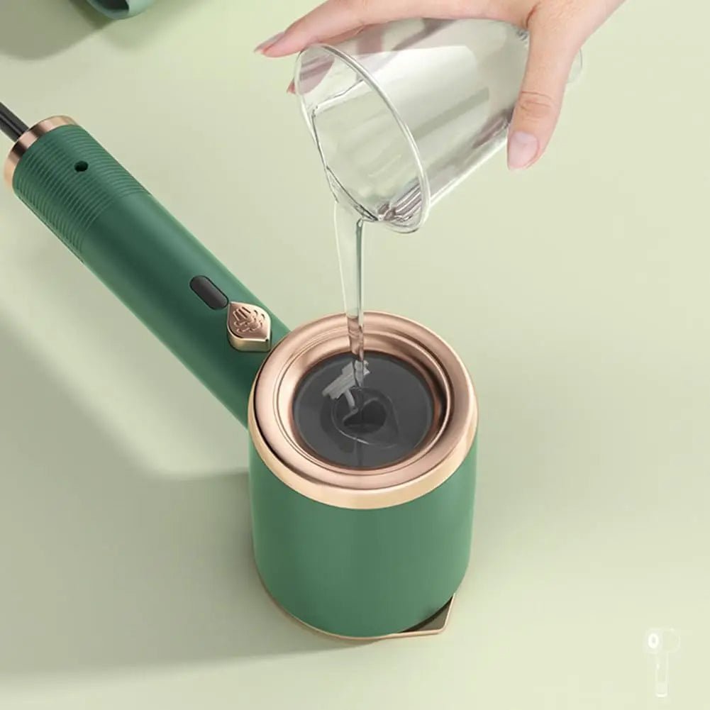 DEWRINKIQ – Portable Fabric Steamer with Titanium Plate &amp; 50ml Water Tank