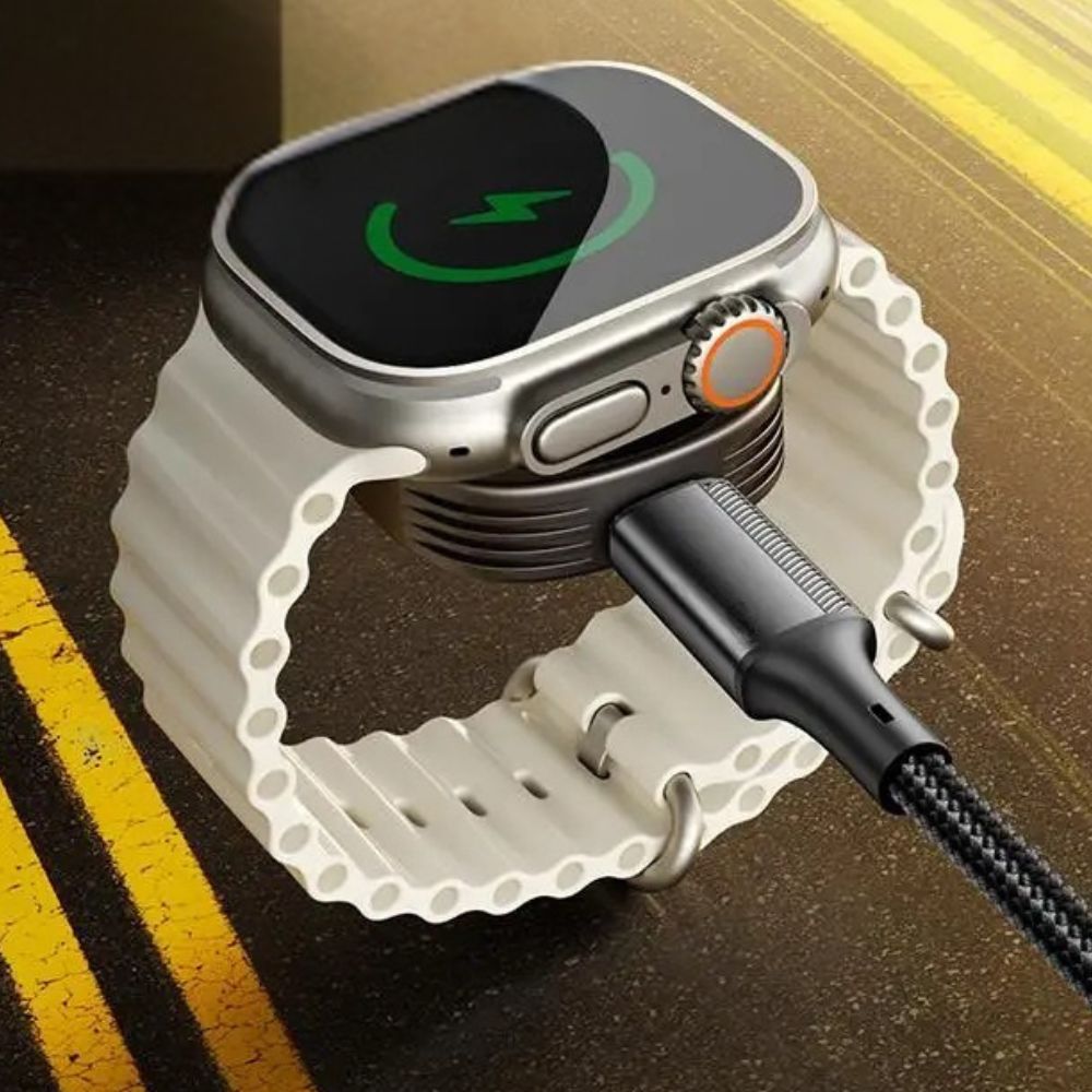 Harwelton™ Magnetic Wireless Apple Watch Charger – Keyring Size for Travel