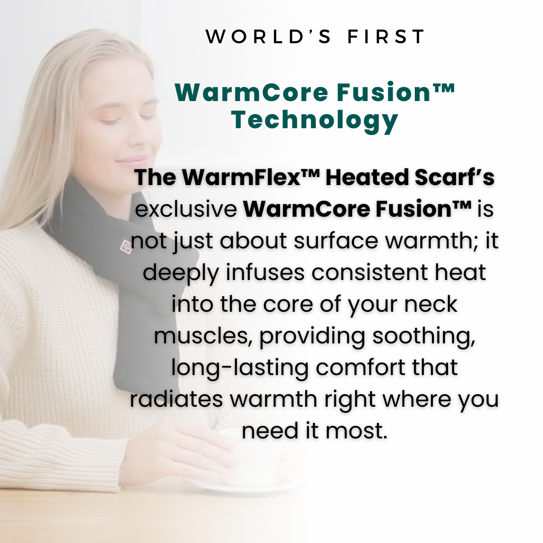Harwelton™ USB Heated Neck Scarf with Even, Soothing Warmth