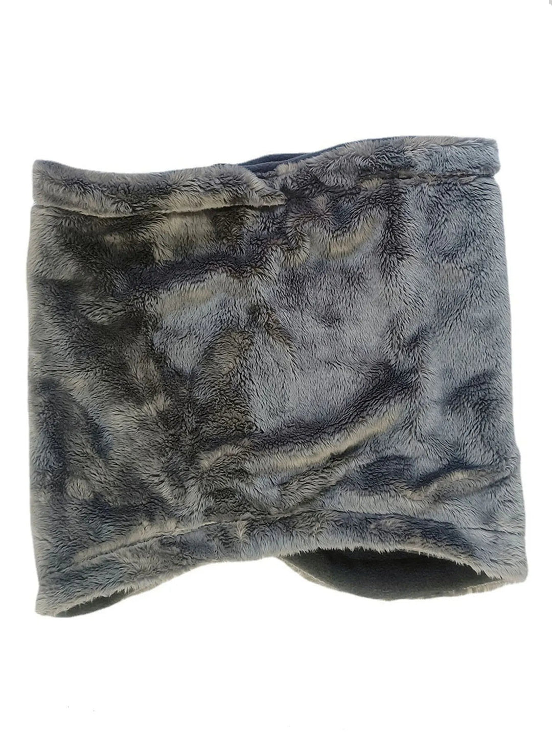 Soft Fleece Balaclava and Neck Warmer with Adjustable Buckle