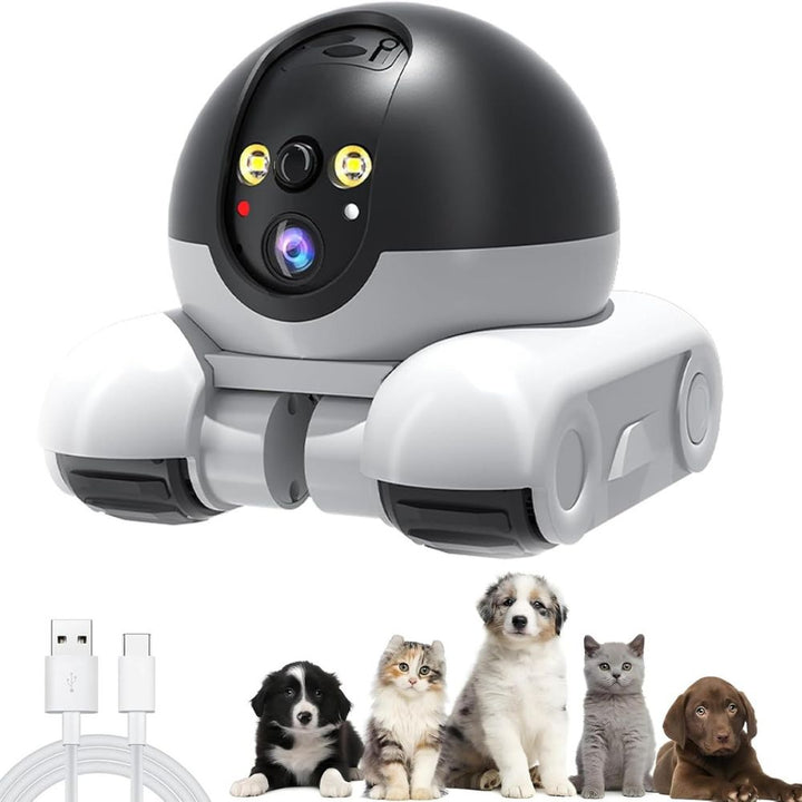 Remote-Controlled 1080p Pet Camera That Moves Room to Room