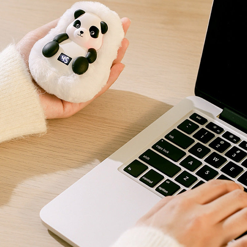 Harwelton™ Rechargeable Plush Hand Warmer in a Cuddly Animal Design