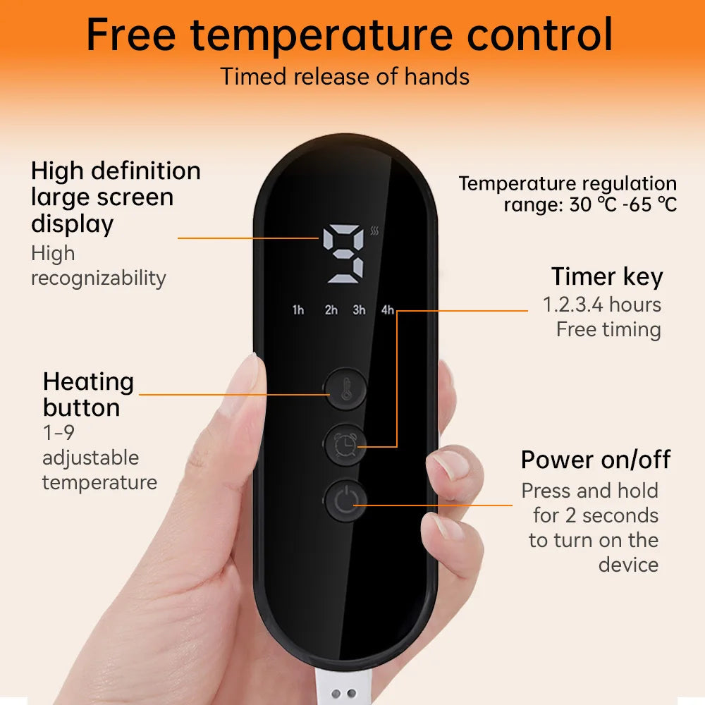 Harwelton™ Plush Electric Foot Warmer with 9 Heat Levels