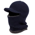Harwelton™ Knitted Balaclava Beanie with Visor and Plush Lining