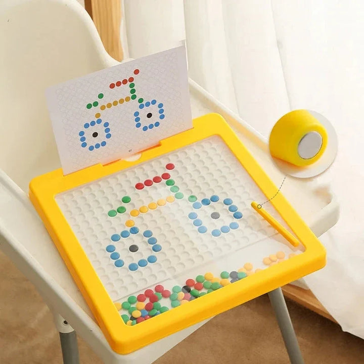 Large Magnetic Drawing Board for Kids with Pattern Cards