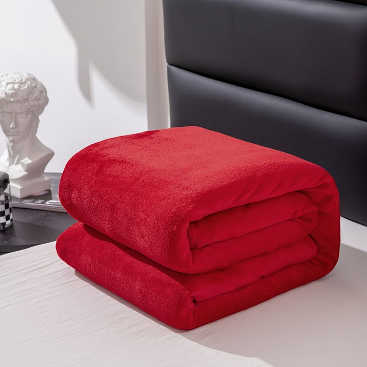 Soft Flannel Blanket for Sofa, Bed and Camping