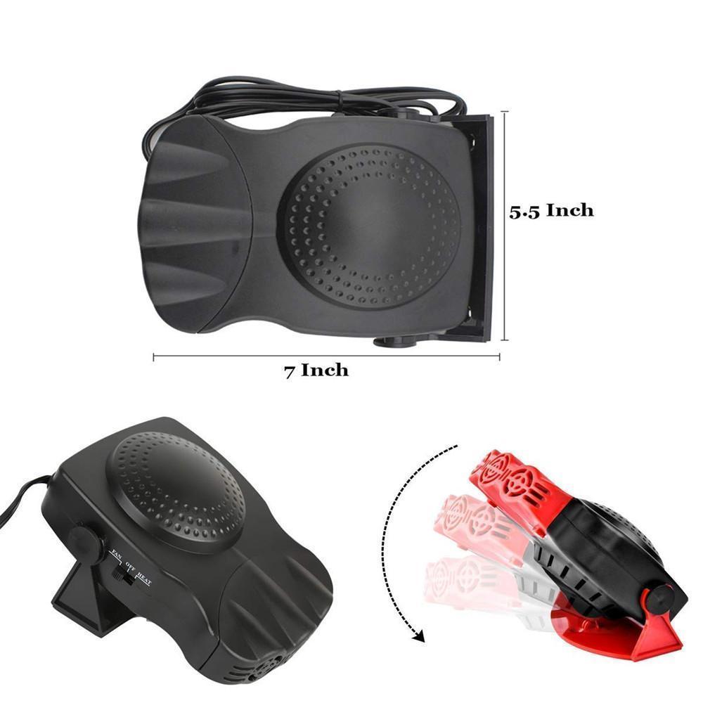 Harwelton™ 12V Car Heater and Defroster That Clears Foggy Windows