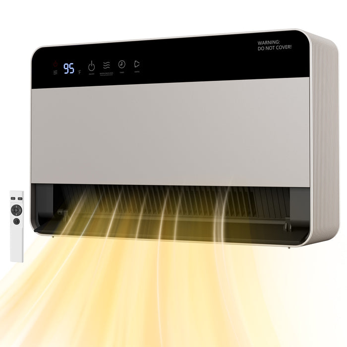 Harwelton Wall-Mounted Heater 1500W with 4 Modes and Oscillation