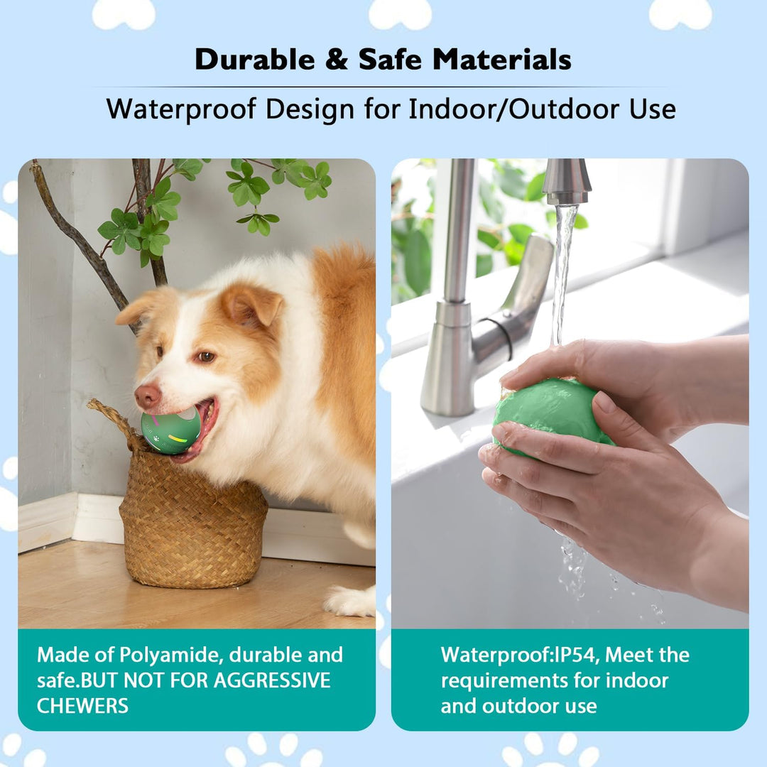 Self-Moving Dog Ball with Rolling and Bouncing Modes