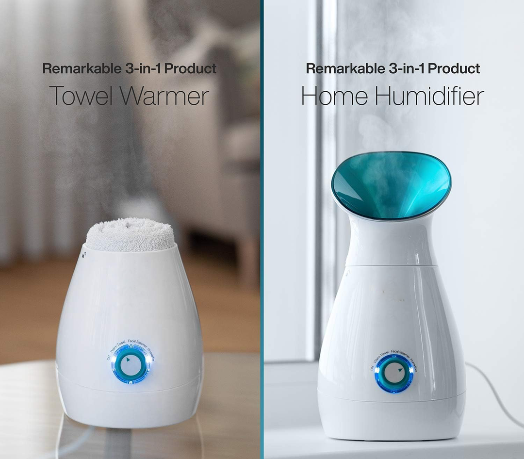 Harwelton™ Nano Ionic Facial Steamer with 200 ml Tank and Auto Shut-Off