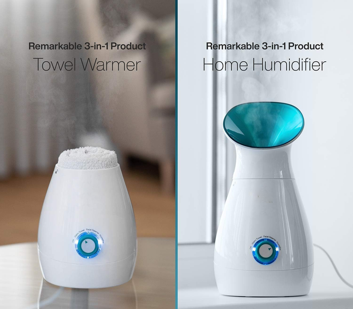 Harwelton™ Nano Ionic Facial Steamer with 200 ml Tank and Auto Shut-Off