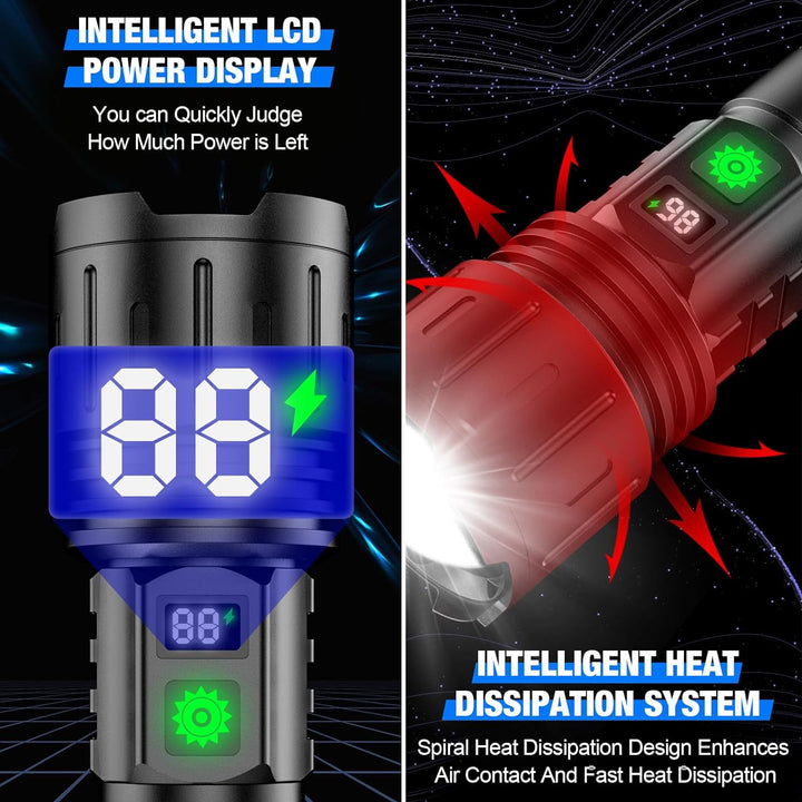 Ultra Bright Rechargeable LED Torch with Power Bank Function