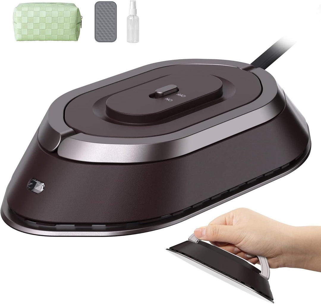 Compact Dual Voltage Travel Iron with Ceramic Soleplate