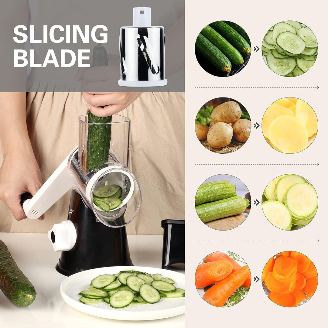 Harwelton™ Rotary Cheese and Vegetable Grater with Suction Base
