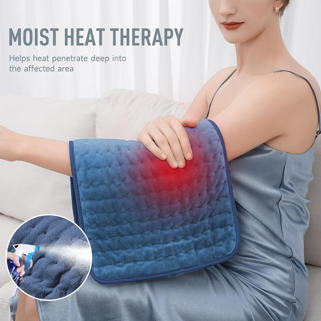 Electric Heat Pad in Soft Flannel with 6 Settings – Harwelton